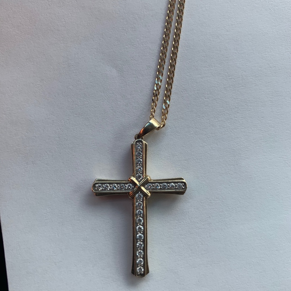 Diamond Cross Necklace $1200 or best offer